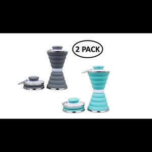 Collapsible Water Bottle, 500 ml. Set of 2
